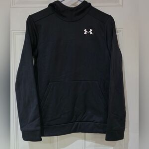 Youth L Under Armour Black Fleece Hoodie